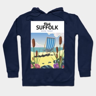 Suffolk travel poster. Hoodie